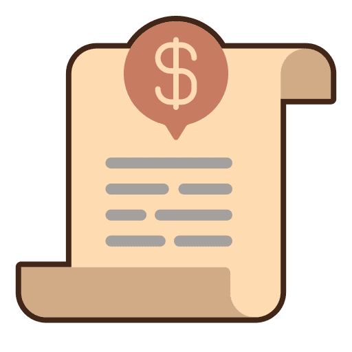 Principle administration financial policy icon