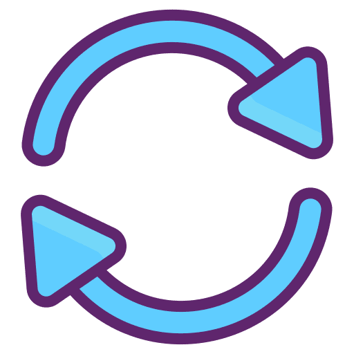Iteration agile cycle process icon