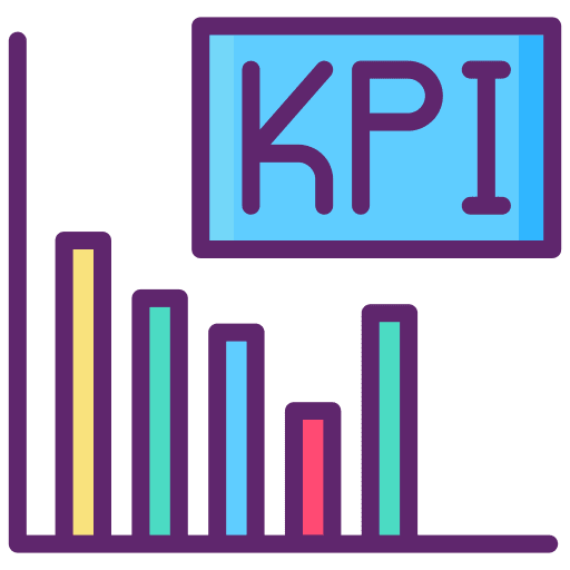 Company vision indicators emphasis kpi icon
