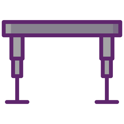Desk workspace home office icon