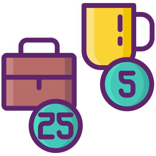 Pomodoro technique work interval coffee cup icon