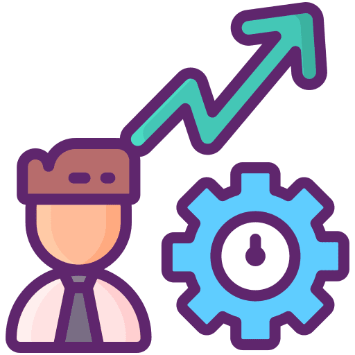 Productive increase productive user icon