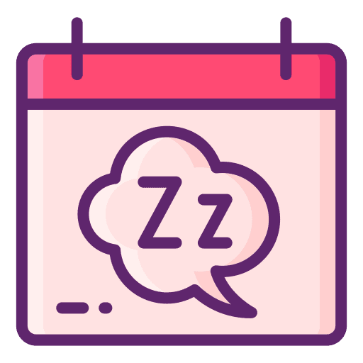 Schedule time to sleep organization schedule icon