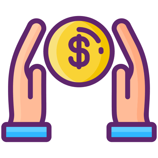 Benefits profit dollar money icon