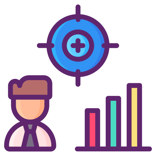 Crm relationship business and finance graphic icon