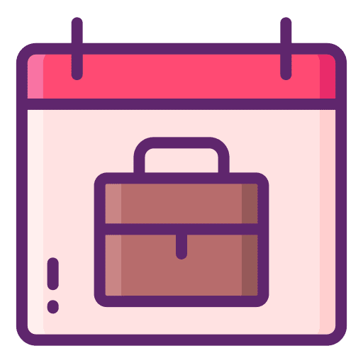 Event business time and date time icon
