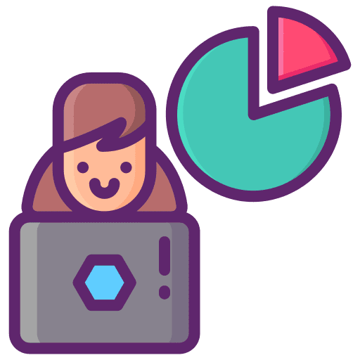 Graph graph business and finance employee icon