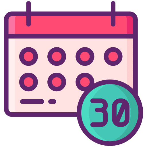 Routine organization daily calendar icon