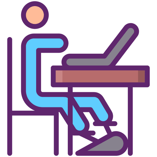 Exercise working laptop humanpictos icon