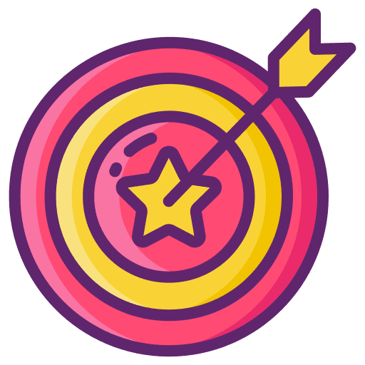 Goal arrow target objective icon