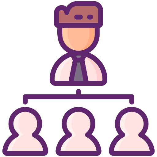 Organization business and finance diagram user icon