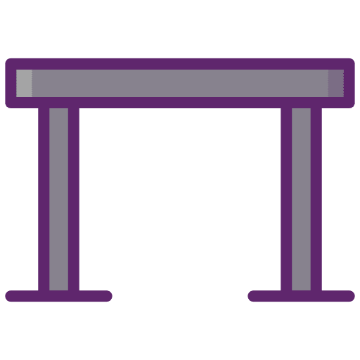 Desk desk furniture work icon