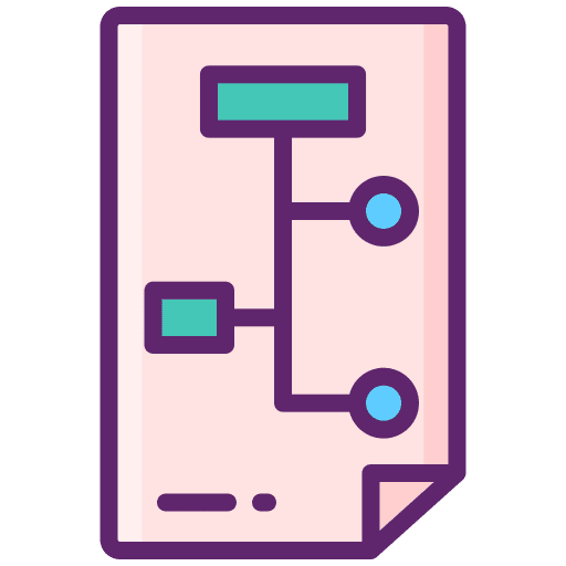 Planning file organization business and finance icon