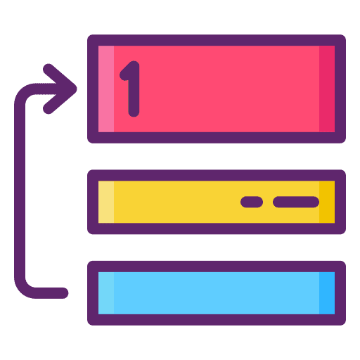 Prioritize priority timeline structure icon