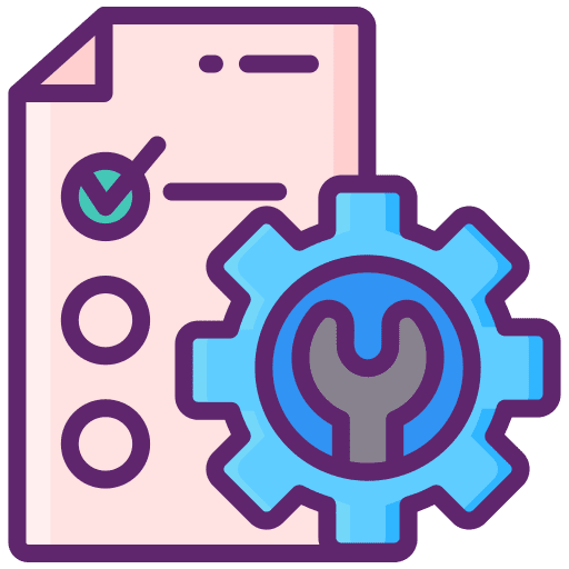 Project management business and finance concept file icon