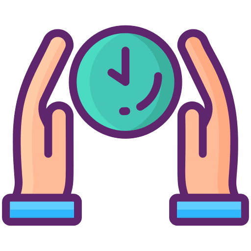 Save time time management clock time and date icon