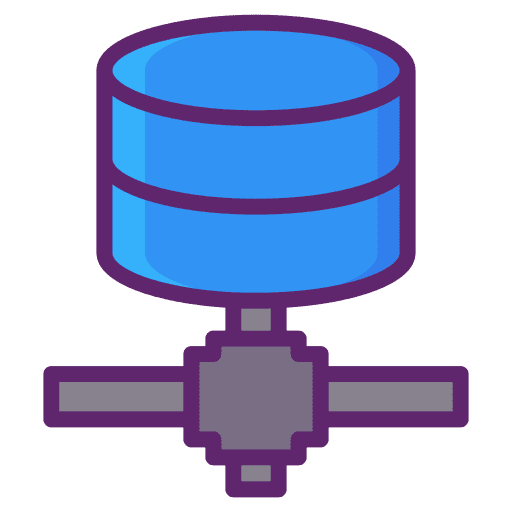 Server storage networking data internet icon