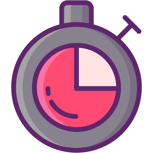 Stopwatch time clock duration icon