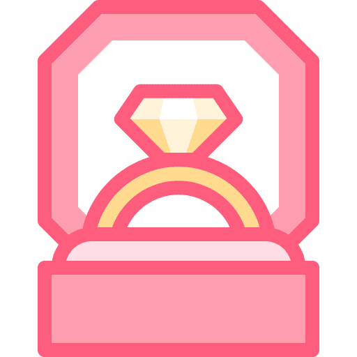 Diamond ring love and romance engagement ring ring box icon Diamond ring love and romance engagement ring ring box icon