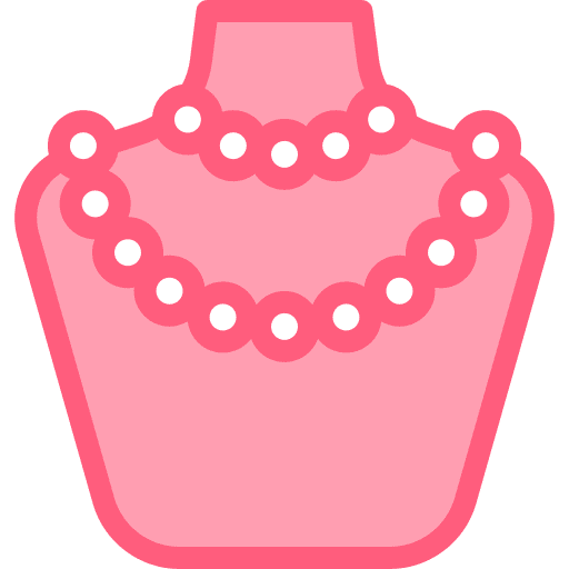 Necklace accessory bust jewel icon