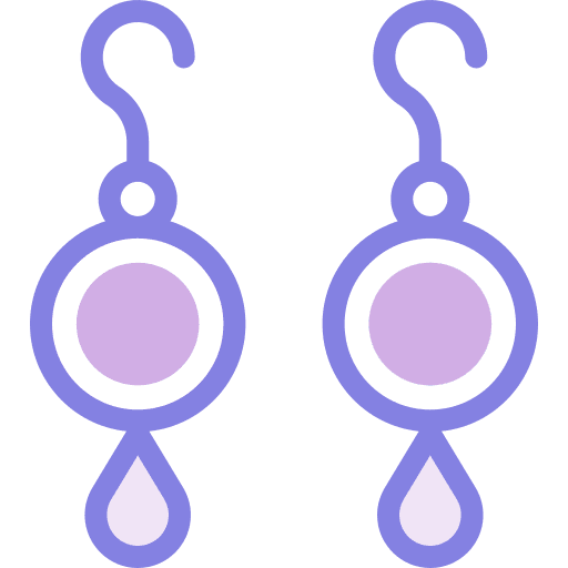 Earrings elegant jewel earrings icon Earrings elegant jewel earrings icon