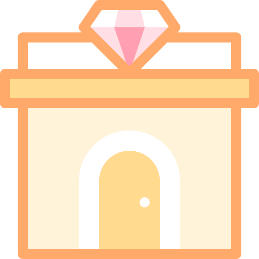 Jewelry shop jewel store icon Jewelry shop jewel store icon