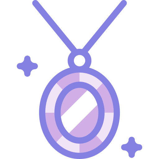 Pendant fashion gem necklace icon Pendant fashion gem necklace icon
