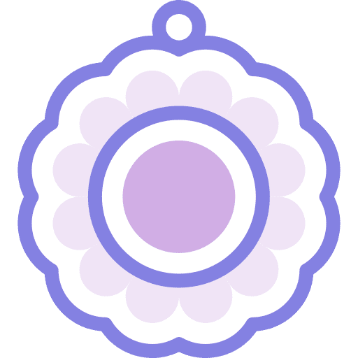Pendant jewel flower accessory icon Pendant jewel flower accessory icon