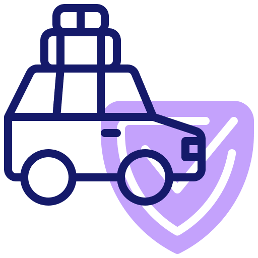 Car car security shield icon