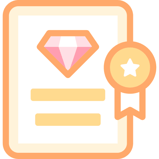 Certificate fashion certification luxury icon Certificate fashion certification luxury icon
