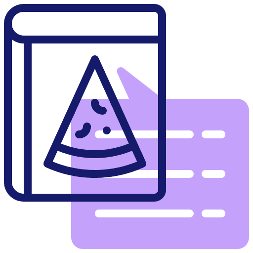 Cook book recipe book files and folders gastronomy icon