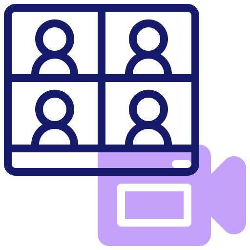 Online meeting online conference electronics video call icon Online meeting online conference electronics video call icon