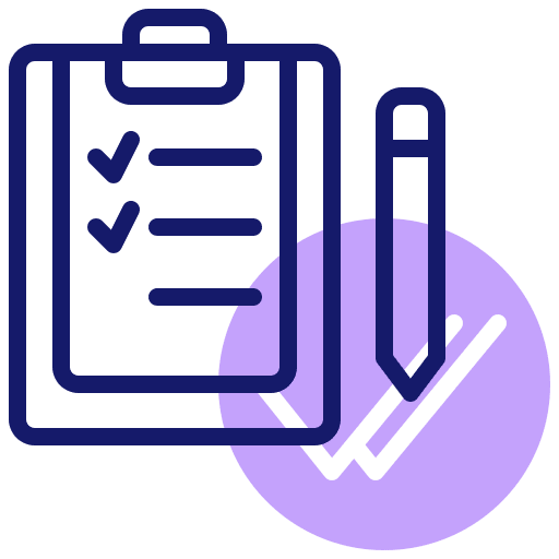Planning protocol to do list schedule icon Planning protocol to do list schedule icon