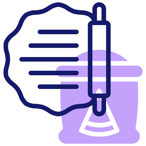 Dough kitchen utensils cooking dough icon