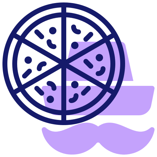 Pizza piece junk food food and restaurant icon