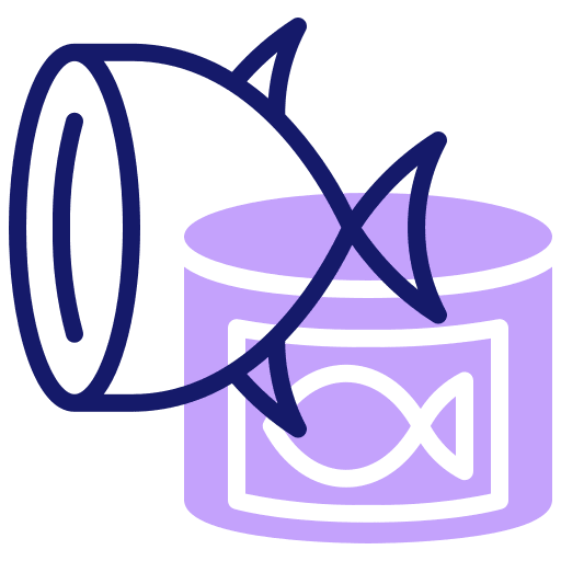 Tuna preserved tuna food and restaurant icon Tuna preserved tuna food and restaurant icon