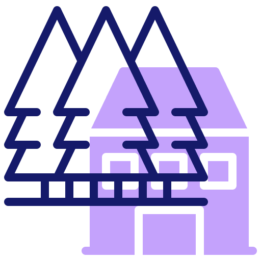 Forest pines woods woodland icon