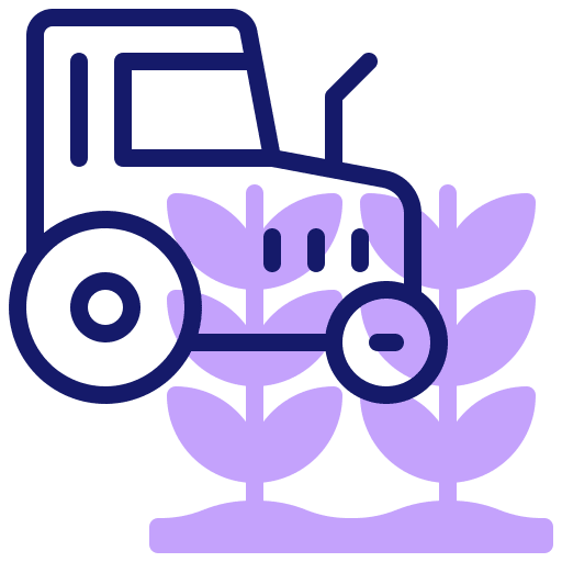 Tractor vehicle tractor farming and gardening icon Tractor vehicle tractor farming and gardening icon