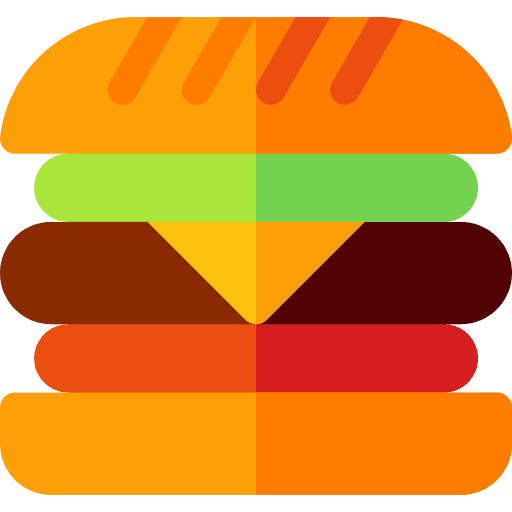 Hamburger burger junk food hamburger icon Hamburger burger junk food hamburger icon