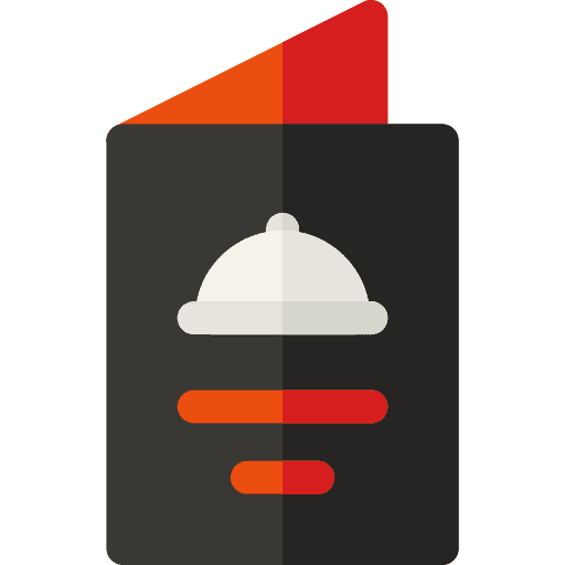 Menu food and restaurant card menu icon