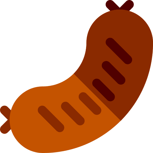 Sausage food and restaurant grill sausage icon Sausage food and restaurant grill sausage icon