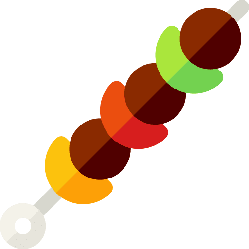 Skewer food barbecue grill icon Skewer food barbecue grill icon