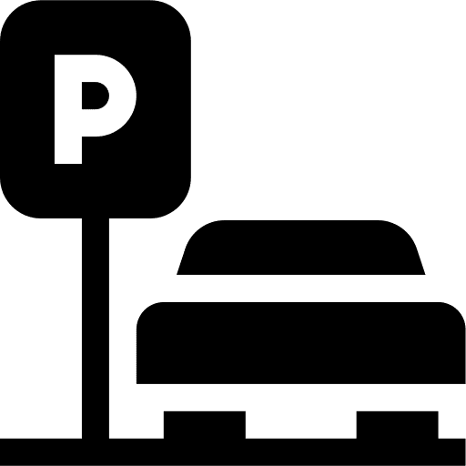 Car parking network vehicle transport icon