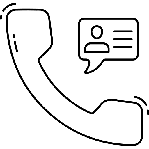 Contact communications technology contact icon Contact communications technology contact icon