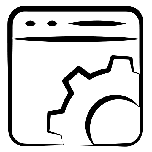 Web services gear wrench it support icon