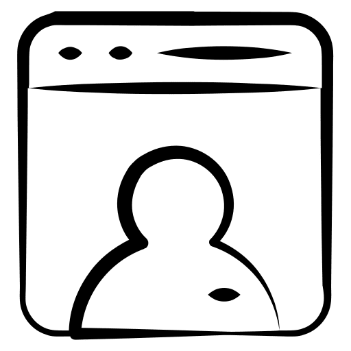 Webpage user engagement performance responsibility icon Webpage user engagement performance responsibility icon