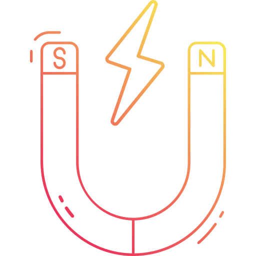 Magnetic magnetism physics tools icon