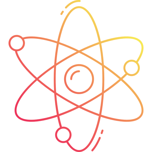 Atom atom science electrons icon