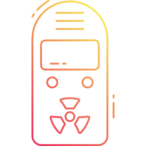 Dosimeter radiation miscellaneous measuring device icon Dosimeter radiation miscellaneous measuring device icon
