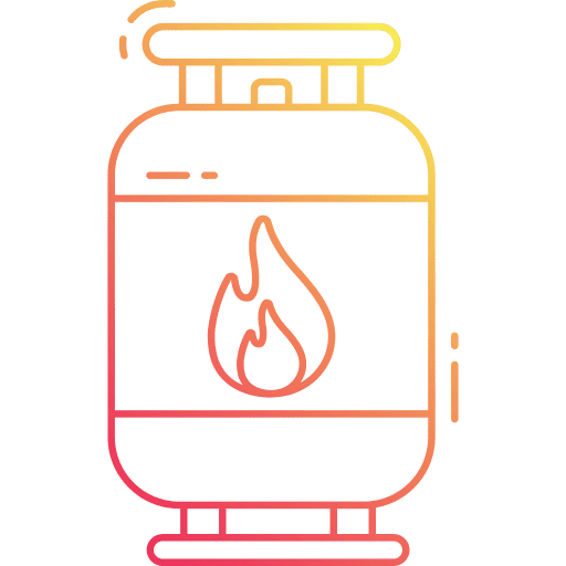 Gas cylinder methane source energy icon Gas cylinder methane source energy icon